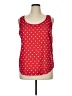 Faded Glory 100% Polyester Red Sleeveless Top Size 16 - photo 1