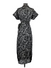 MNG 100% Polyester Paisley Black Casual Dress Size 4 - photo 2
