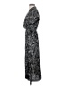 MNG 100% Polyester Paisley Black Casual Dress Size 4 - photo 5
