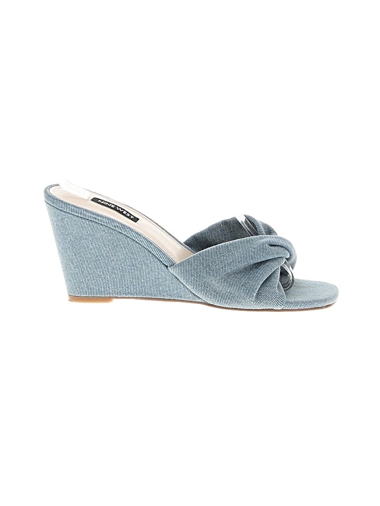 Pre-owned Nine West Wedges In Blue