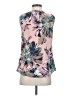 DKNY 100% Polyester Purple Sleeveless Blouse Size XS - photo 2