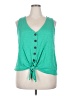 Sanctuary Green Sleeveless Top Size 2X - photo 1