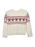 Cat & Jack Hearts Ivory Pullover Sweater Size 10 - 12 - photo 1