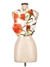 Ark & Co. 100% Polyester Orange Sleeveless Blouse Size L - photo 2