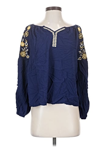 Solitaire Long Sleeve Blouse (view 1)