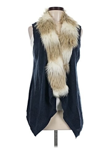 Skies Are Blue Faux Fur Vest (view 1)