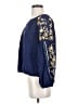 Solitaire 100% Rayon Blue Long Sleeve Blouse Size S - photo 5
