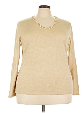 JM Collection Long Sleeve Top (view 1)