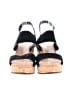 Ugg 100% Leather Black Wedges Size 7 - photo 2