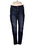 Express Hearts Blue Jeans Size 0 (petite) - photo 1