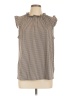 Adrianna Papell Brown Sleeveless Blouse Size L - photo 1