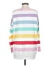 Dreamers Stripes White Long Sleeve Top Size S - photo 2
