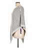 Peter Nygard Chevron-herringbone Gray Poncho Size L - photo 5
