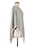 Peter Nygard Chevron-herringbone Gray Poncho Size L - photo 4