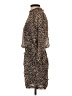 MNG Animal Print Brown Cocktail Dress Size 4 - photo 5