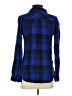 Rails 100% Rayon Plaid Blue Long Sleeve Button-Down Shirt Size S - photo 2
