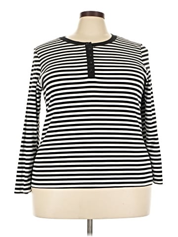 Karen Scott Long Sleeve Top (view 1)