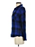 Rails 100% Rayon Plaid Blue Long Sleeve Button-Down Shirt Size S - photo 5