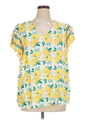 C&C California Short Sleeve Blouse (view 1)