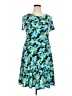 Huhot 100% Polyester Tropical Teal Casual Dress Size XXL - photo 1