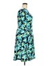 Huhot 100% Polyester Tropical Teal Casual Dress Size XXL - photo 4