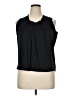 Talbots Black Sleeveless Silk Top Size 14 Petite - photo 1