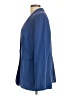 Coldwater Creek Blue Silk Blazer Size 12 - photo 5