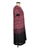 CeCe 100% Polyester Tweed Burgundy Casual Dress Size 6 - photo 4