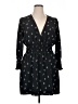 WAYF 100% Polyester Print Black Casual Dress Size XL - photo 1