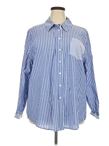 Lane Bryant Long Sleeve Button-Down Shirt (view 1)