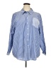 Lane Bryant Stripes Blue Long Sleeve Button-Down Shirt Size 20 - photo 1
