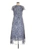Jaclyn Smith 100% Polyester Paisley Blue Cocktail Dress Size 14 - photo 2