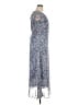 Jaclyn Smith 100% Polyester Paisley Blue Cocktail Dress Size 14 - photo 4