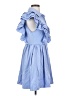 Assorted Brands 100% Polyester Blue Casual Dress Size S - photo 4