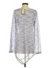 Akemi + Kin Silver Long Sleeve Top Size S - photo 2