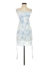 Missguided 100% Polyester Tie-dye Blue Cocktail Dress Size 0 - photo 1
