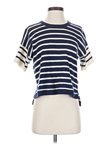 Madewell (Re)sponsible Weightless Cashmere Sweater Tee in Stripe (view 1)