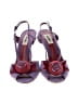 Moschino 100% Suede Purple Sandals Size EU 37 1/2 - photo 2