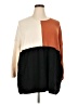 chic soul (chicsoul.com) Color Block Orange Pullover Sweater Size XXL - photo 1