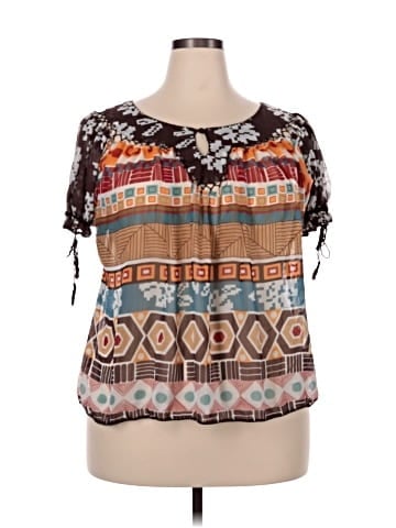 ECI Short Sleeve Blouse (view 1)