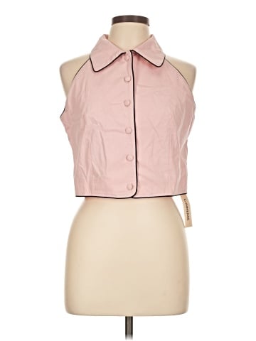 Commense Sleeveless Button-Down Shirt (view 1)