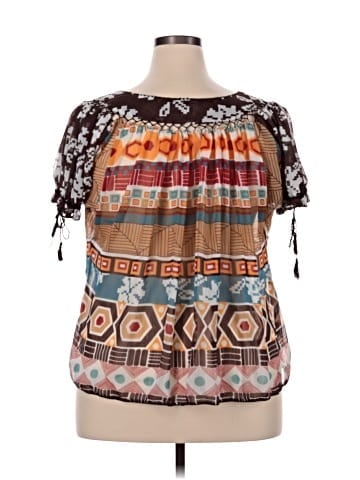 ECI Short Sleeve Blouse (view 2)