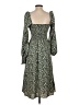 o.p.t 100% Polyester Green Casual Dress Size S - photo 2