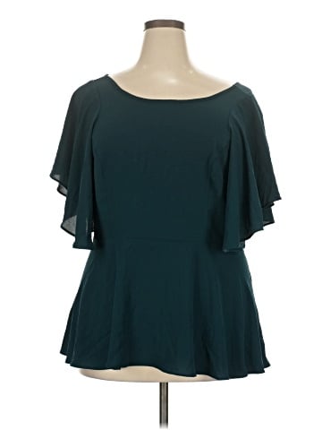 City Chic Short Sleeve Blouse (view 1)