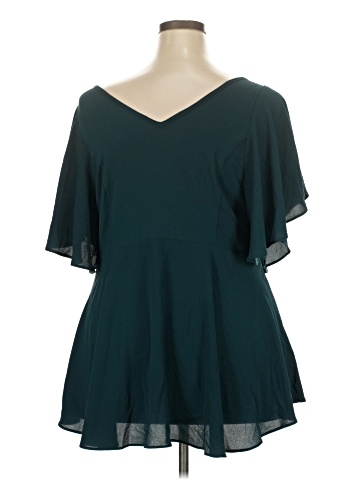 City Chic Short Sleeve Blouse (view 2)