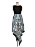 Maia 100% Polyester Paisley Blue Cocktail Dress Size 10 - photo 1