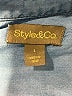 Style&Co 100% Lyocell Blue Short Sleeve Button-Down Shirt Size L - photo 7