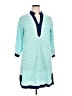 Escapada Chevron-herringbone Teal Casual Dress Size XL - photo 1