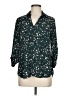 Iz Byer 100% Polyester Print Green 3/4 Sleeve Blouse Size M - photo 1
