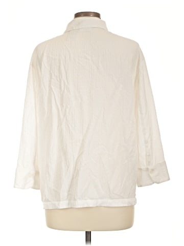 White Stag 3/4 Sleeve Button-Down Shirt (view 2)